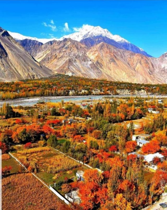 The colours of Gilgit Baltistan just before the onset of winter 