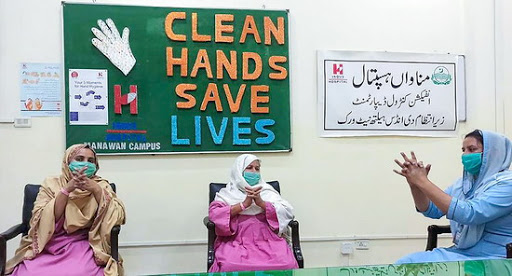 WHO Pakistan integrating infection, prevention and control measures