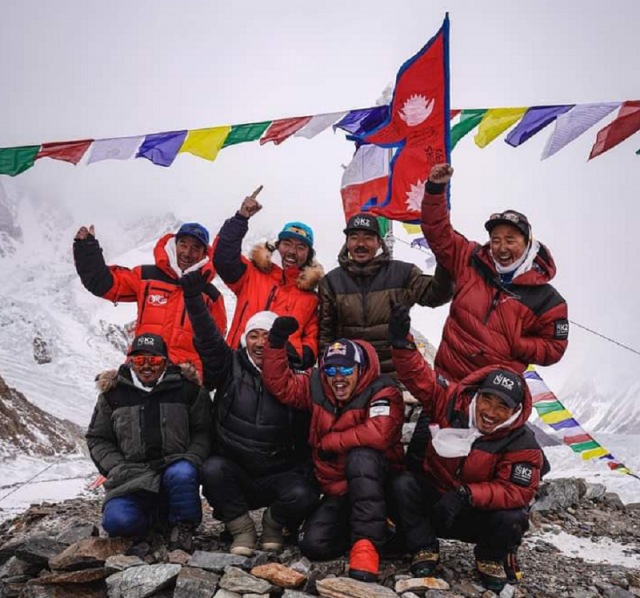 Nepalese climbers reach K2's summit in winter