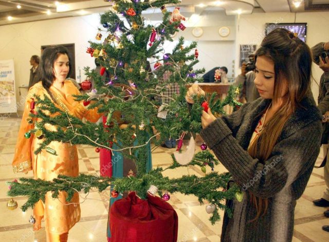 Christmas tree in Pakistan