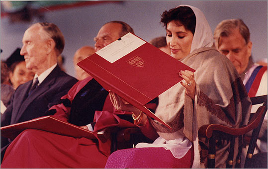 benazir bhutto harvard