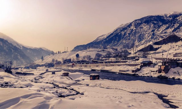 snowbound Kalam valley