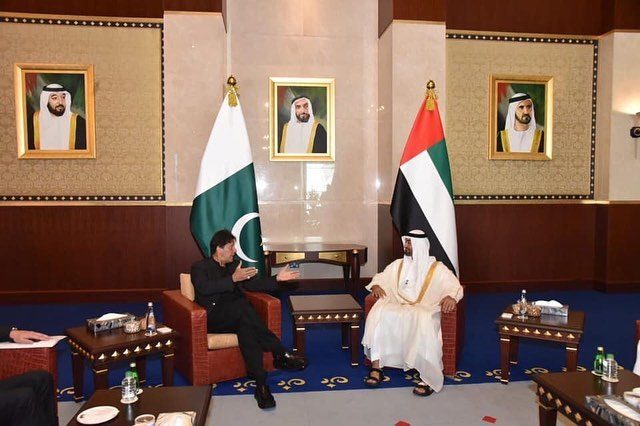 Prime Minister Imran Khan meeting with Crown Prince of Abu Dhabi