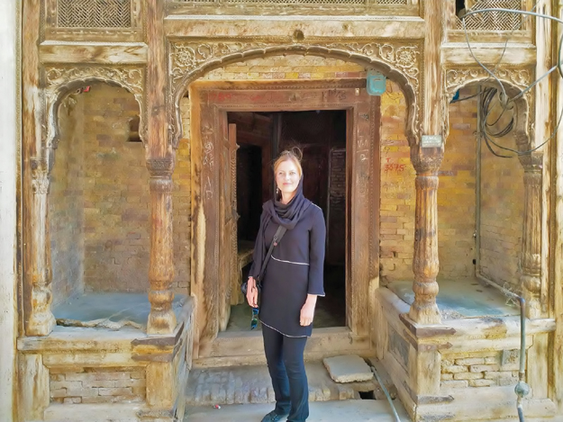 German tourist Sarah in pakistan