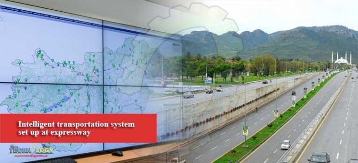 Intelligent-transportation-system-set-up-at-expressway