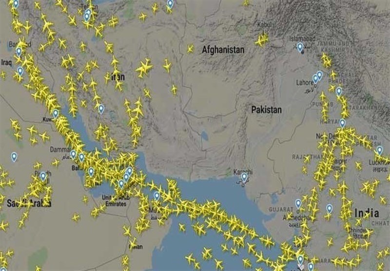 حریم هوایی پاکستان برای کشور های شرقی