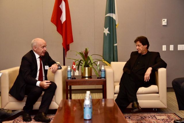 Prime Minister Imran with Swiss Confederation President Ueli Maurer