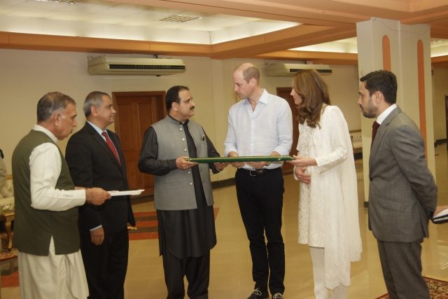 The Duke and Duchess of Cambridge in lahore