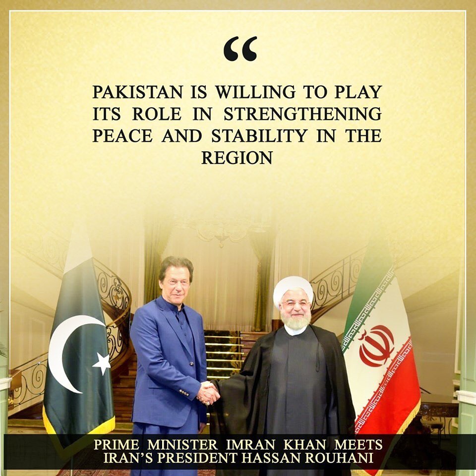 Welcome peace gesture by Pakistan, says President Rouhani alongside PM Imran