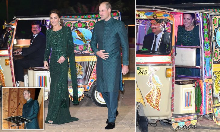 Duke and Duchess of Cambridge ride to Islamabad reception