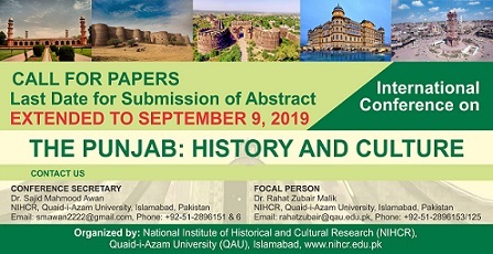 History and Culture conference on punjab 2019