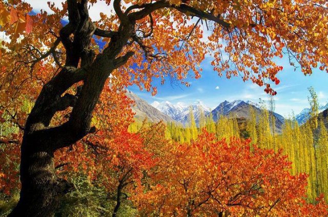 hunza valley in antume