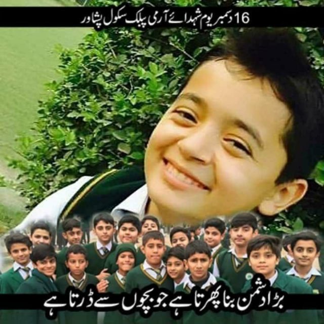 Army Public School Peshawar Students Salute