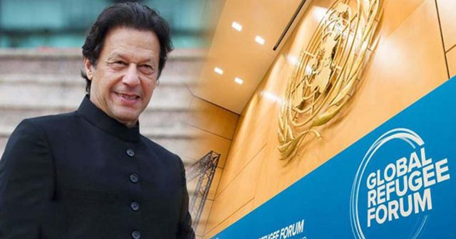 PM Khan for Pakistan Highlighting services at Global Refugee
