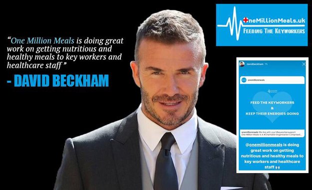 Beckham endorses British Pakistanis’ initiative to feed workers fighting COVID-19
