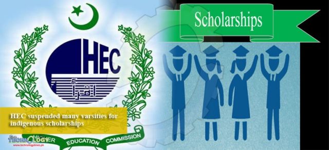 HEC suspended varsities for indigenous scholarships