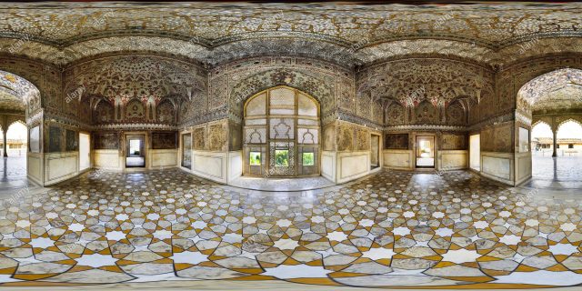 360° View of Sheesh Mahal (Palace of mirrors) at Lahore fort