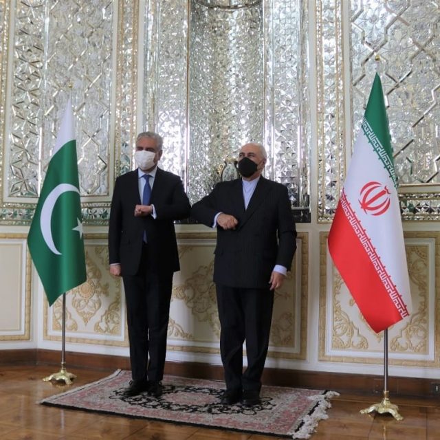Qureshi visited Tehran at the invitation of his Iranian counterpart, Mohammad Javad Zarif.