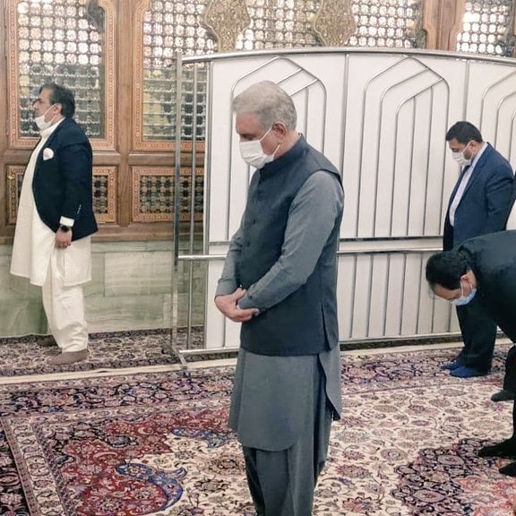 Foreign Minister Makhdoom Shah Mehmood Qureshi in Mashhad