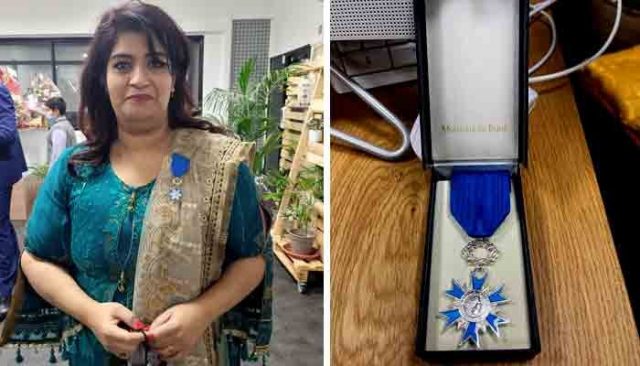 Pakistani woman gets prestigious French award