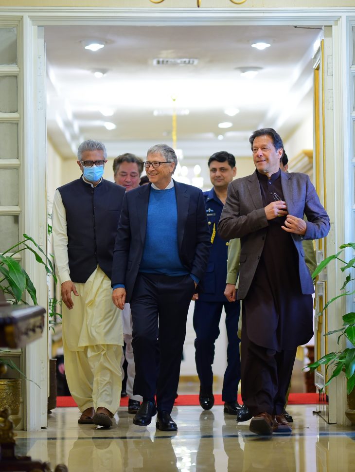 Mr. Bill Gates is visiting Pakistan
