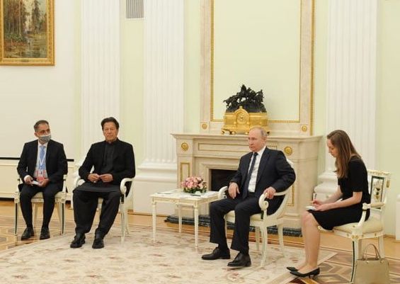 Prime Minister Imran Khan meet Russian President Vladimir Putin