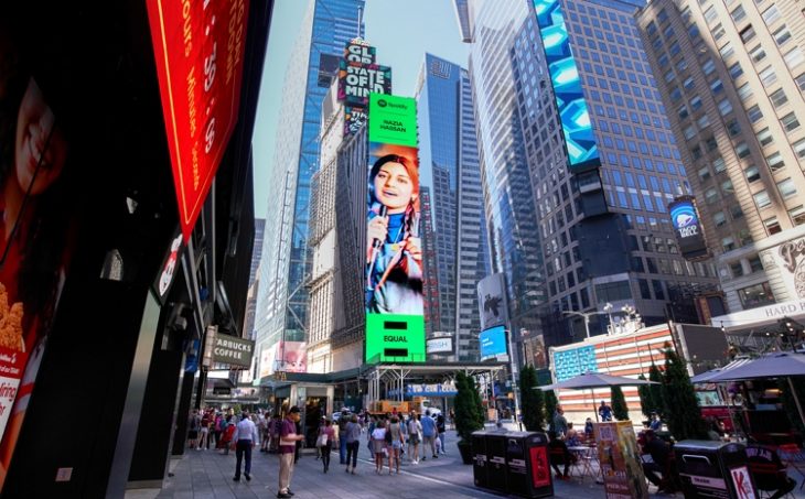 10 Natasha Baig shines in New York City’s Times Square
